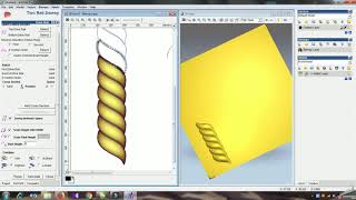 ARTCAM 3D TWO RAIL SWEEP NEW TUTORIAL3 [upl. by Collar124]