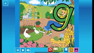 Letterland Alphabet Phonics Sounds Songs Shapes and Writing  Letter G  Golden Girl [upl. by Darahs]