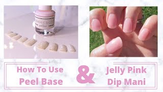 How To Use Peel Base Under Dip  Sparkle and Co Peel Base [upl. by Ethelda]