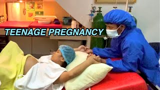 TEENAGE PREGNANCY  BIRTH VLOG [upl. by Aiouqahs]