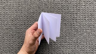 How to make a book with a sheet of A4 paper No glue Super easy [upl. by Otrebmuh]