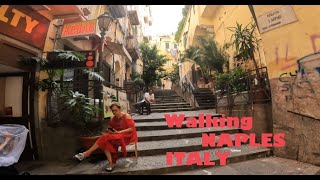 Walking Naples Italy Vicoletto S Arpino amp Via Chiaia [upl. by Harias]