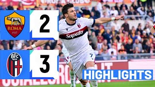 Roma vs Bologna 23 Highlights Serie A 2024 [upl. by Pfeifer198]