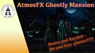 AtmosFX Ghostly Mansion  Demo and Review Halloween 2023 Digital Projection EN [upl. by Retswerb]