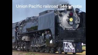 Union Pacific 844 whistle ￼￼￼￼ [upl. by Lirva]