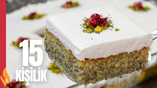 Haşhaşlı Şerbetli Kek 😋 15 Kişilik ✅ Tereddütsüz Deneyin [upl. by Nymrak]