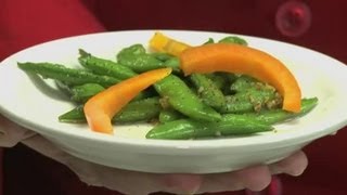 Sauteed Snap Peas With Butter amp Garlic  Recipes With Peas amp More [upl. by Nyral]