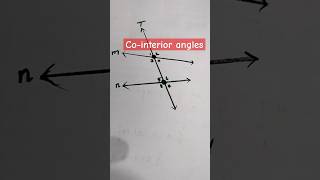 cointerior angles or consecutive interior angles or allied interior angles maths [upl. by Geno507]