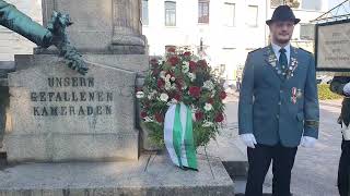 Schützenfest in Grevenbroich 175 Jahre  Gefallenenehrung und grosser Zapfenstreich am 192024 [upl. by Orapma212]