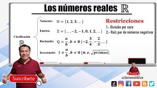 Los Números Reales  Clasificación y ejemplos [upl. by Geraldine]