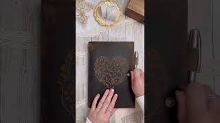 Moonster Leather Refillable Heart Journal Unboxing [upl. by Brechtel]