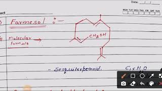 Farnesol Terpenoid By Mukesh Kumar Jangid [upl. by Adnael551]