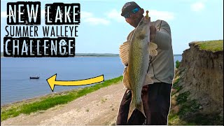 How to Find and Catch Summer Walleyes on New Lake [upl. by Calder]