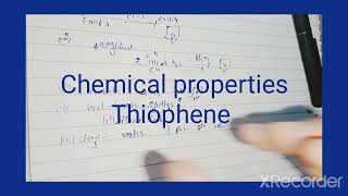 Thiophene prepertion physical nd chemical properties [upl. by Hulbard]