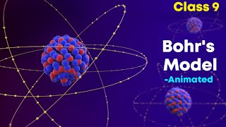 Bohrs atomic model ⚡3d animation  Class 9 Chemistry [upl. by Leahey]