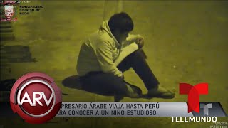 Estudiaba bajo la luz de un poste y un millonario lo sorprendió  Al Rojo Vivo  Telemundo [upl. by Yornek51]