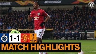 Highlights  Club Brugge 11 Manchester United  Europa League [upl. by Bonn]