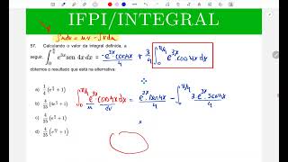 integral por partes ifpi 2022 [upl. by Yrreiht687]