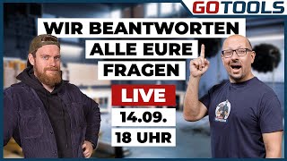 1409 um 1800 Die Werkzeugfrage LIVE  wir beantworten open end alle Eure Fragen [upl. by Aloibaf]