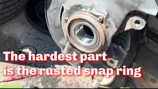 Replaced front wheel bearing on my high mileage Honda Pilot due to noise when getting up to speed [upl. by Dorej48]