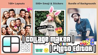 How To Use Collage Maker And Photo Editor App Playstore [upl. by Erdnuaed]