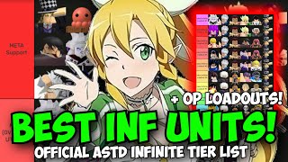 Best Infinite Mode Units amp Loadouts Official Regular Infinite Mode ASTD Tier List [upl. by England]