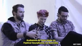 Paramore  Hot Topic Interview LEGENDADO paramorecombr [upl. by Assilav]