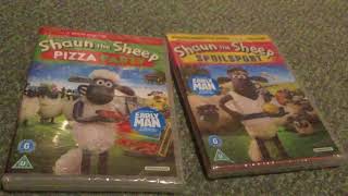 Shaun The Sheep Pizza Party And Spoilsport DVD Unboxing [upl. by Odraleba]