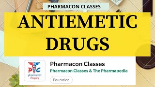 ANTIEMETIC DRUGS  Pharmacology  Pharmacon Classes [upl. by Trembly699]