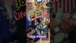 Learn Joe Walsh’s Life’s Been Good Main guitar riffs lesson amp tutorial [upl. by Eirolav]