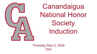 Canandaigua National Honor Society Induction 5224 [upl. by Nonahs144]