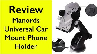 Review Manords universal car mount phone holder Not Recommended [upl. by Venola723]