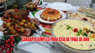 CEIA DE NATAL COMIDA DE FIM DE ANO  RECEITAS DA ROSA [upl. by Enortna]