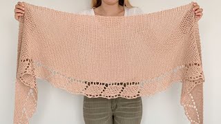 VIBRANT VIRGINIA SHAWL  FREE CROCHET PATTERN [upl. by Bowlds796]