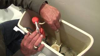 How to Repair a Moaning Toilet  ballcock valve replacement [upl. by Enneicul]