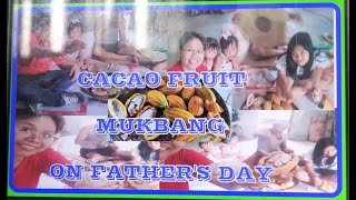 CACAO FRUIT MUKBANG WITH MY NIECES amp FATHERgnewskietv2024 cacao cacaotree cacaofruit cacaoseeds [upl. by Nerissa]