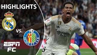 Real Madrid vs Getafe  La Liga Highlights  ESPN FC [upl. by Ninetta]