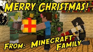 Minecraft Family 12 MERRY CHRISTMAS [upl. by Annair]