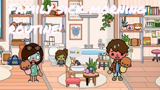 Sick Family Morning RoutineMia almost threw up Toca Roleplay with voice [upl. by Angell]