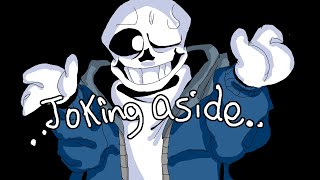 sans fight custom neutral run  joking aside by rare [upl. by Eddy]