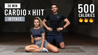 30 MIN FULL BODY CARDIO HIIT Workout Intense No Equipment [upl. by Tnilk]