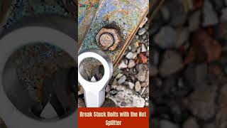 Amazing Break Stuck Bolts with the Nut Splitter tool shorts [upl. by Einnus]