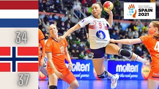 Netherlands vs Norway Handball Womens World Championship Spain 2021 [upl. by Ilram]