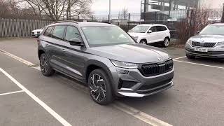 Brand New Skoda Kodiaq 20TSI vRS DSG 4WD Graphite Grey Metallic [upl. by Sedlik320]