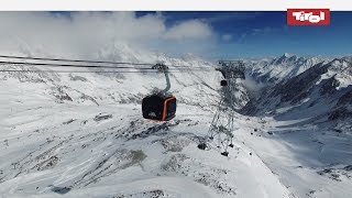 Eisgrat 3SBergbahn Stubaier Gletscher  Bergbahnen Tirol 🚠 [upl. by Saihttam309]