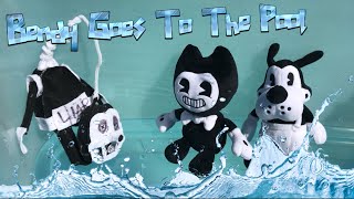 Bendy And The Ink Machine Plush Bendy Goes To The Pool [upl. by Deach594]