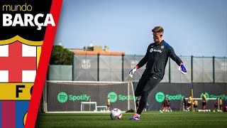 FC BARCELONA  Última sesión antes de volar a Estados Unidos [upl. by Norvall]