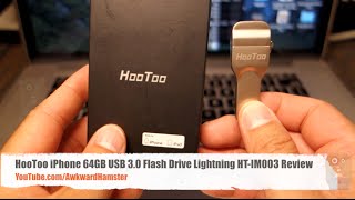 HooToo iPhone 64GB USB 30 Flash Drive Lightning HTIM003 Review [upl. by Darrow]