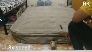 PVC Air Mattress Built in air pump auto inflatable 001 [upl. by Inait]