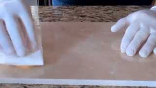 How to remove acid etch marks from marble using Lustro Italiano Etch Remover [upl. by Arrais879]